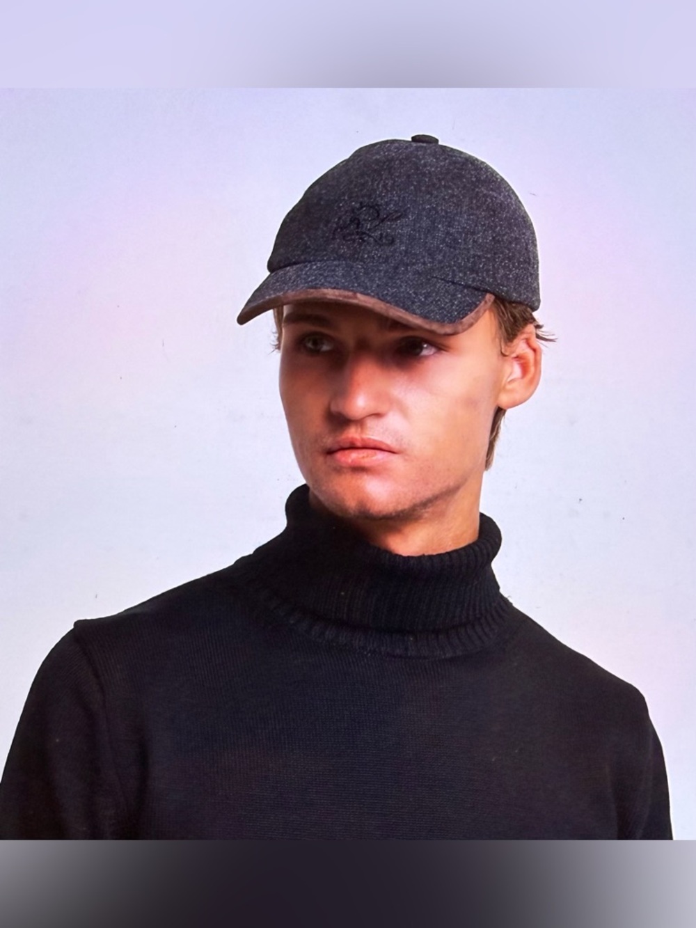 NWOT Ralph Lauren Purple Label Herringbone Wool Baseball Cap